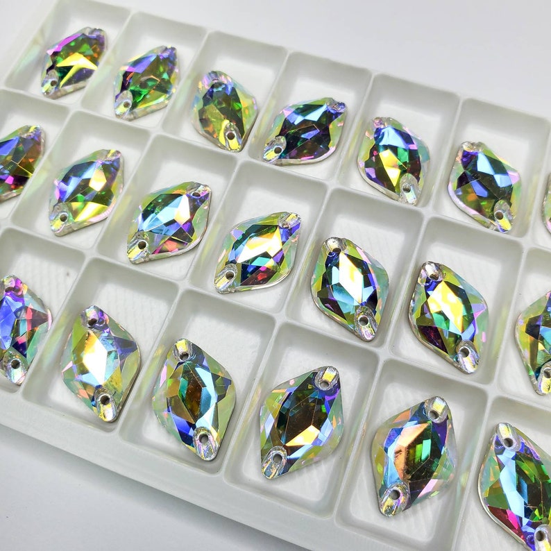 AB Lemon Sew On stone - Glass Rhinestone